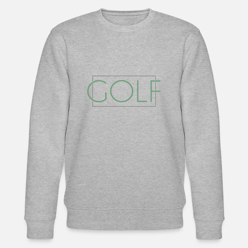 Golf Schriftzug - Stanley/Stella Unisex Bio-Sweatshirt CHANGER  - Grau meliert