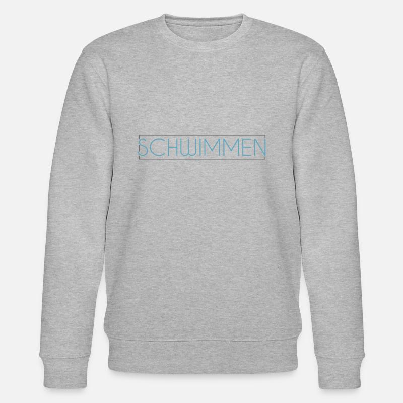 Schwimmen Schriftzug - Stanley/Stella Unisex Bio-Sweatshirt CHANGER - Grau meliert