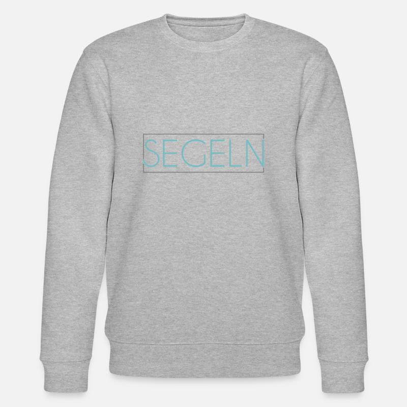 Segeln Schriftzug - Stanley/Stella Unisex Bio-Sweatshirt CHANGER  - Grau meliert