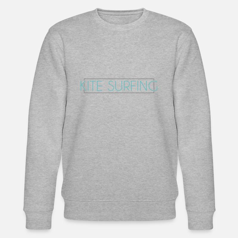 Kite surfing Schriftzug - Stanley/Stella Unisex Bio-Sweatshirt CHANGER  - Grau meliert