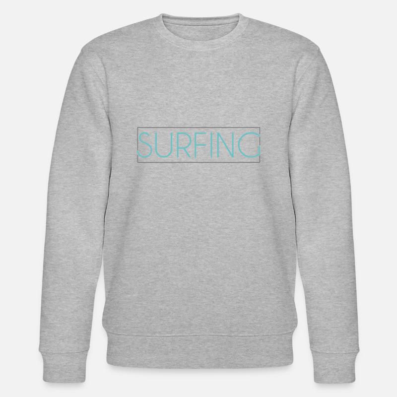 Lettrage de surf - Sweat bio CHANGER Stanley/Stella Unisexe - gris chiné