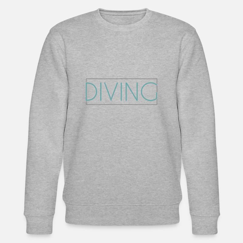 Lettrage de plongée - Sweat bio CHANGER Stanley/Stella Unisexe - gris chiné