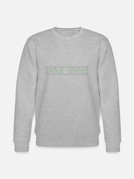 Table tennis lettering - Stanley/Stella CHANGER Unisex Organic Sweatshirt - heather grey