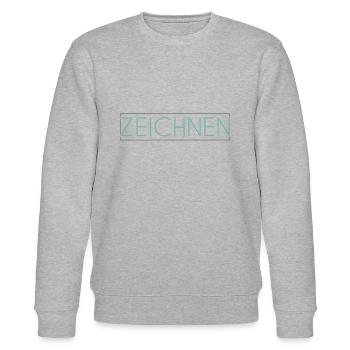 Zeichnen Schriftzug - Stanley/Stella Unisex Bio-Sweatshirt CHANGER  - Grau meliert - Vorne - Nik (191cm) & Marisol (170cm)
