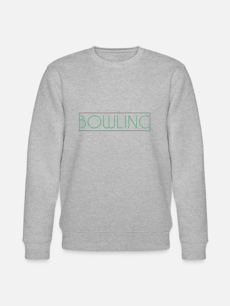 Bowling Schriftzug - Stanley/Stella Unisex Bio-Sweatshirt CHANGER - Grau meliert