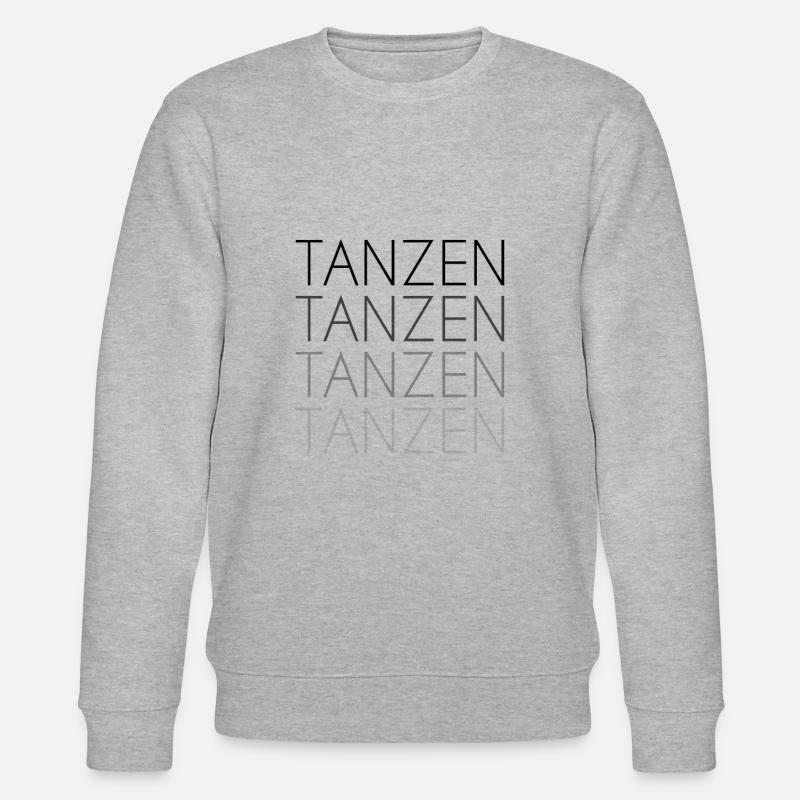 Tanzen Schriftzug - Stanley/Stella Unisex Bio-Sweatshirt CHANGER  - Grau meliert