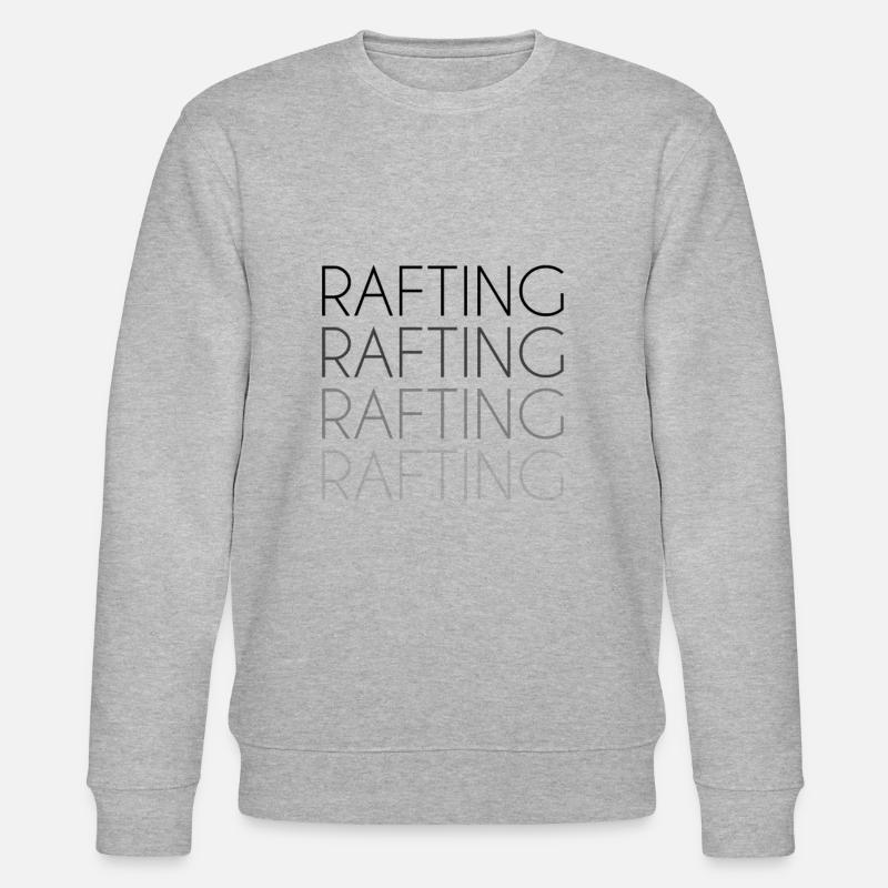 rafting Schriftzug - Stanley/Stella Unisex Bio-Sweatshirt CHANGER  - Grau meliert