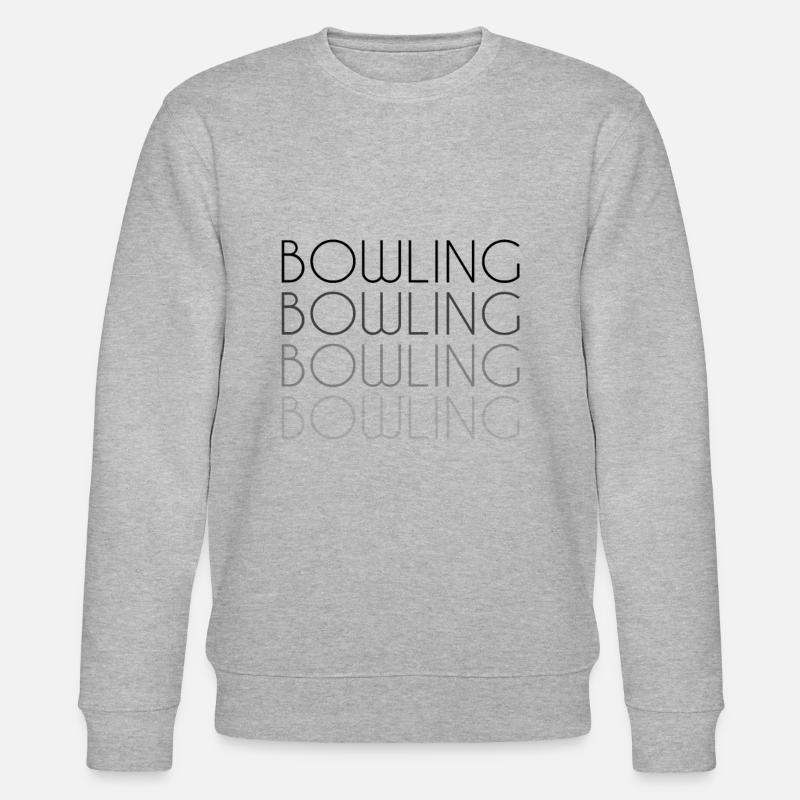 Lettrage de bowling - Sweat bio CHANGER Stanley/Stella Unisexe - gris chiné