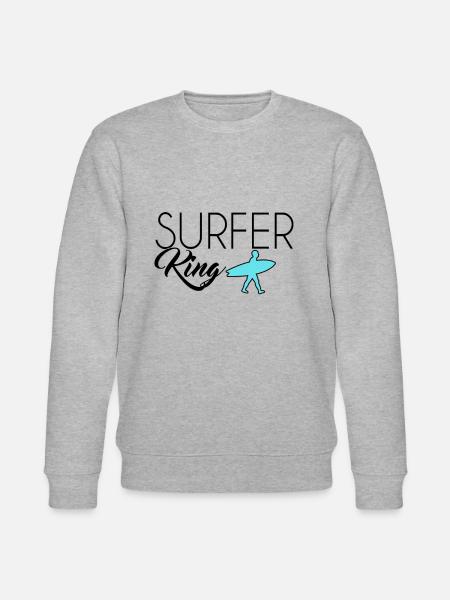 Surfer King - Sweat bio CHANGER Stanley/Stella Unisexe - gris chiné