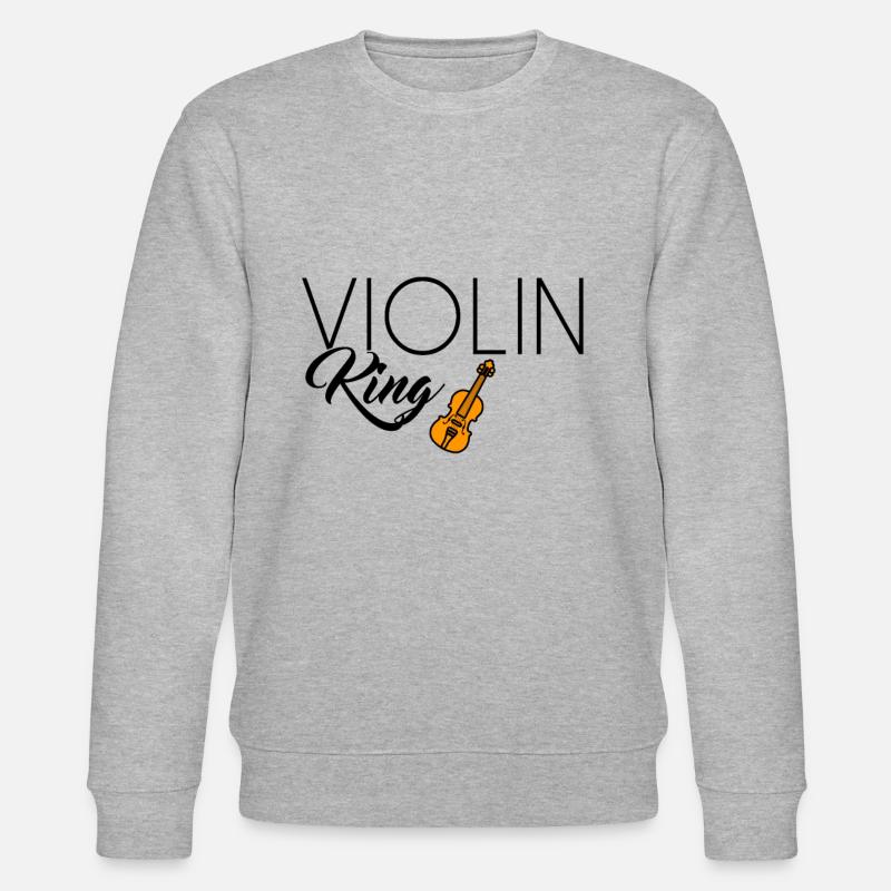 violin King - Stanley/Stella Unisex Bio-Sweatshirt CHANGER  - Grau meliert