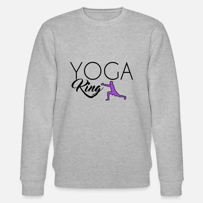 Yoga King - Stanley/Stella Unisex Bio-Sweatshirt CHANGER  - Grau meliert
