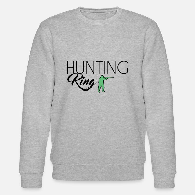 Hunting King - Stanley/Stella Unisex Bio-Sweatshirt CHANGER  - Grau meliert