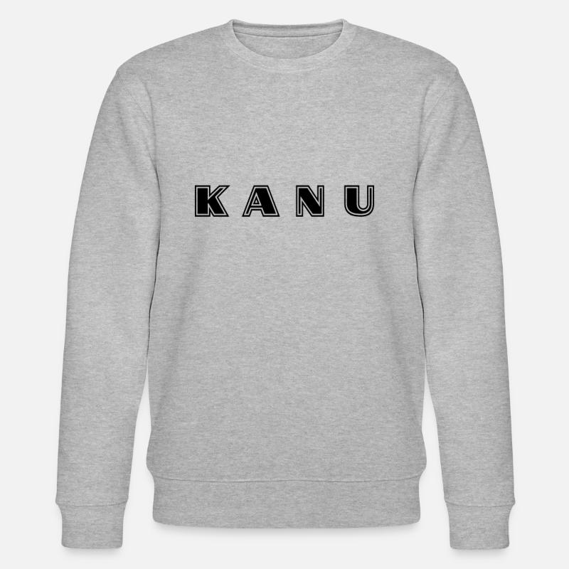 Lettrage de canoë - Sweat bio CHANGER Stanley/Stella Unisexe - gris chiné