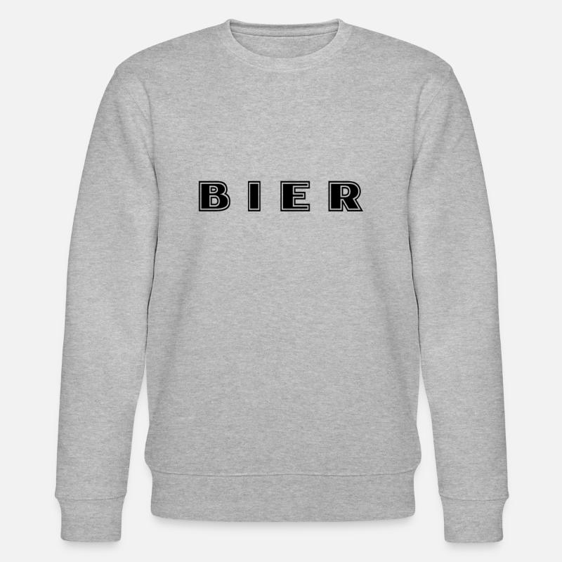 Lettrage de bière - Sweat bio CHANGER Stanley/Stella Unisexe - gris chiné