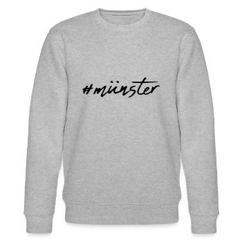Münster - Stanley/Stella Unisex Bio-Sweatshirt CHANGER  - Grau meliert - Vorne - Nik (191cm) & Marisol (170cm)