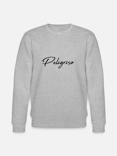 peligroso spanish - Stanley/Stella CHANGER Unisex Organic Sweatshirt - heather grey