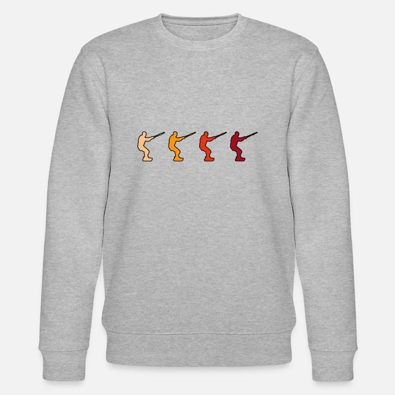 Kite Surfen Retro - Stanley/Stella Unisex Bio-Sweatshirt CHANGER  - Grau meliert