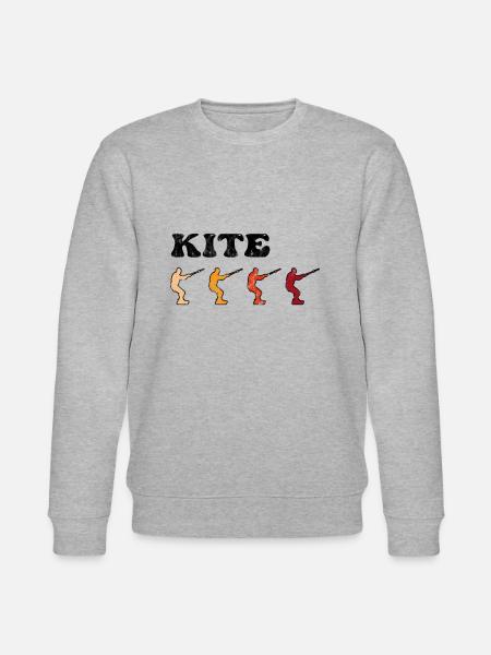 Kite Surfing Retro - Stanley/Stella CHANGER Unisex Organic Sweatshirt - heather grey