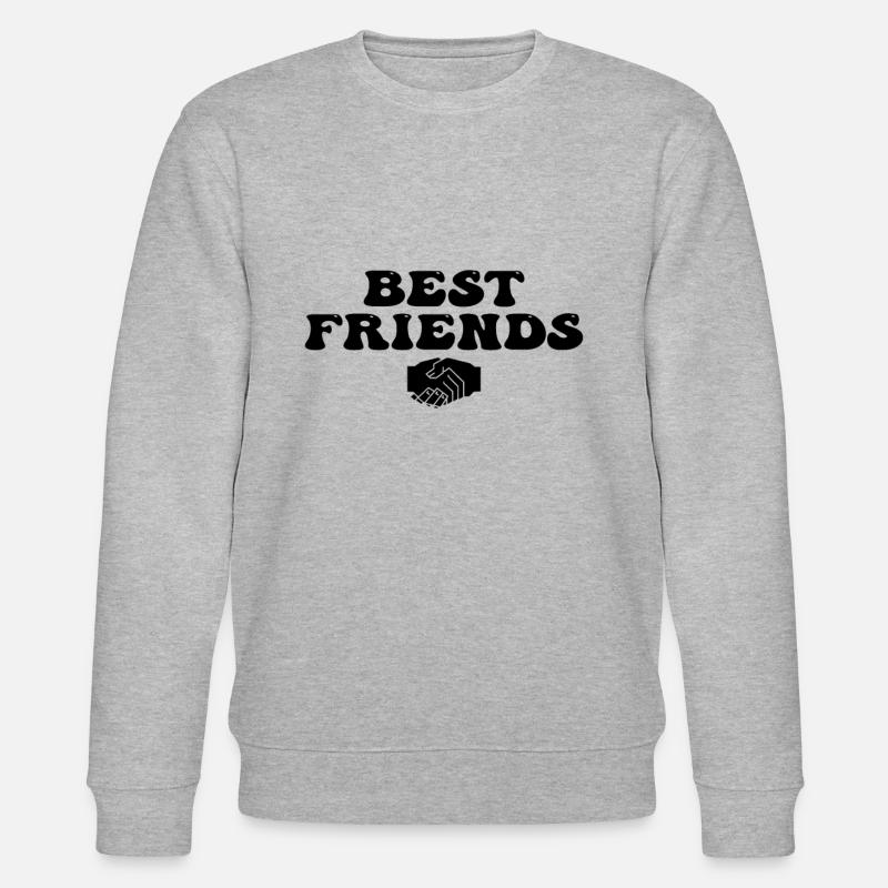Beste Freunde - Stanley/Stella Unisex Bio-Sweatshirt CHANGER  - Grau meliert