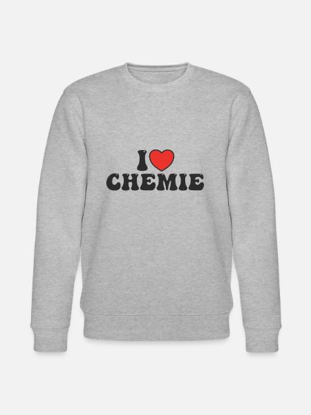 Ich liebe Chemie - Stanley/Stella Unisex Bio-Sweatshirt CHANGER  - Grau meliert