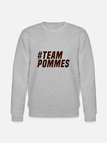 Team Pommes - Stanley/Stella Unisex Bio-Sweatshirt CHANGER - Grau meliert