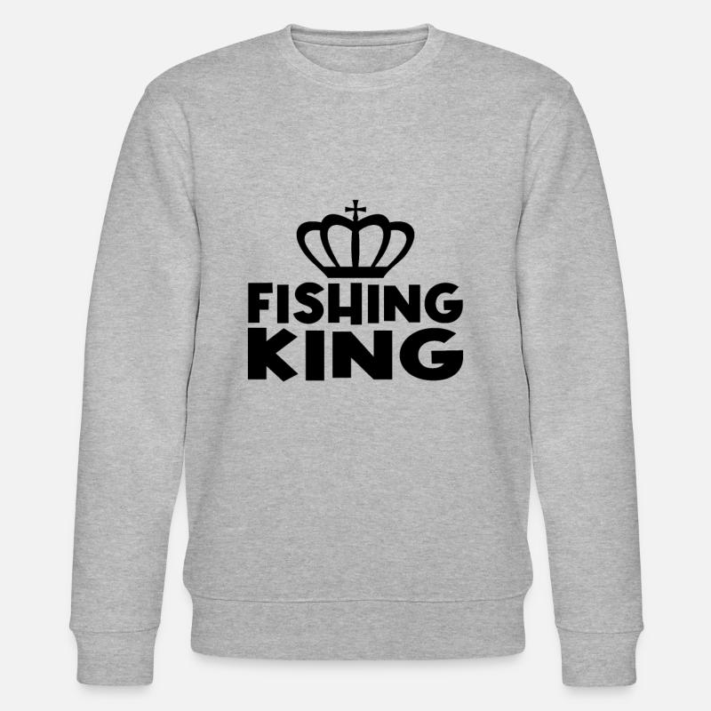 Fishing King - Stanley/Stella CHANGER Unisex Organic Sweatshirt - heather grey