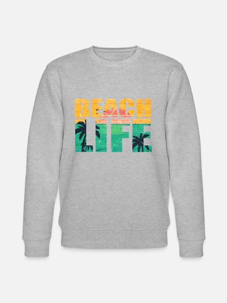 BEACH LIFE - Stanley/Stella Unisex Bio-Sweatshirt CHANGER  - Grau meliert