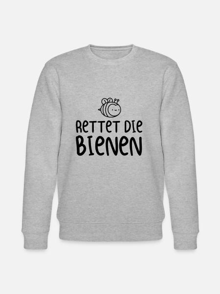 RETTET DIE BIENEN - Stanley/Stella Unisex Bio-Sweatshirt CHANGER - Grau meliert