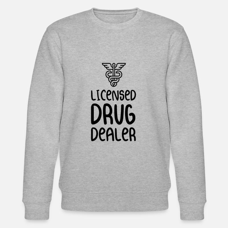 Licensed Drug Dealer - Stanley/Stella Unisex Bio-Sweatshirt CHANGER  - Grau meliert