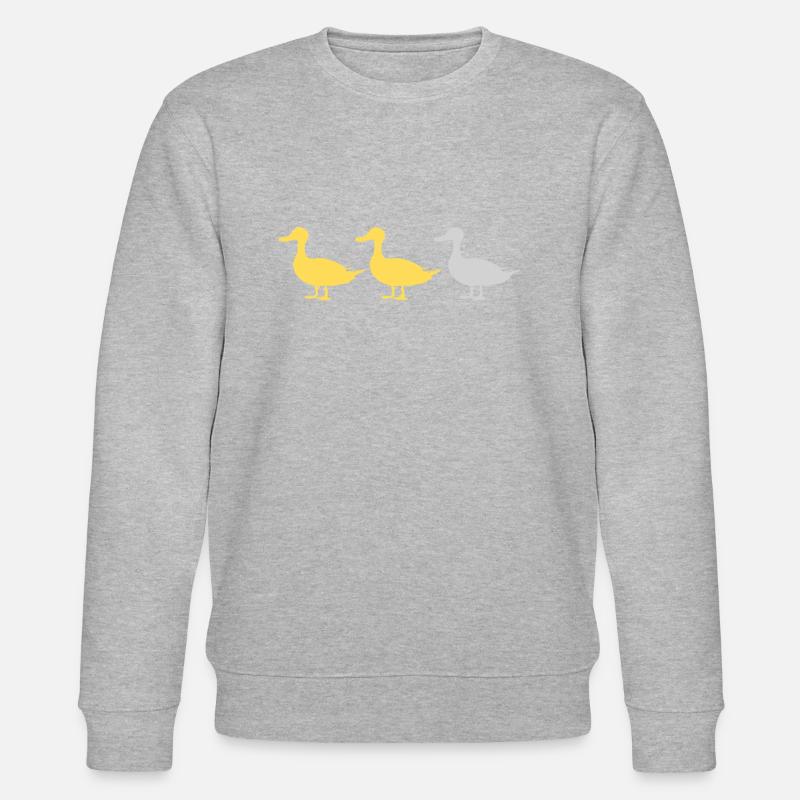 Duck Duck Grey Duck - Stanley/Stella Unisex Bio-Sweatshirt CHANGER  - Grau meliert