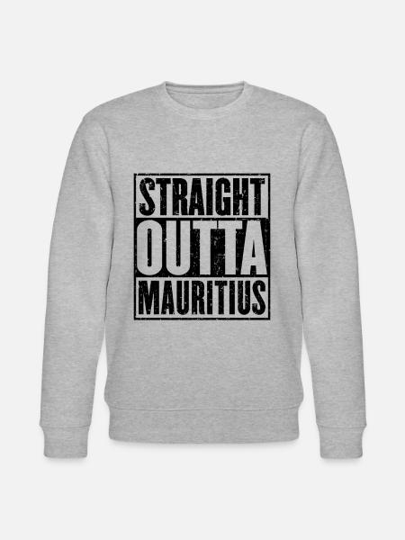 Gerade Outta Mauritius - Stanley/Stella Unisex Bio-Sweatshirt CHANGER - Grau meliert