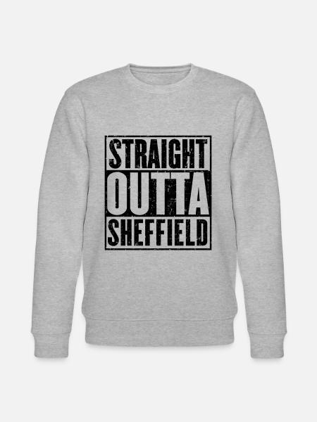 Straight Outta Sheffield - Stanley/Stella CHANGER Unisex Organic Sweatshirt - heather grey