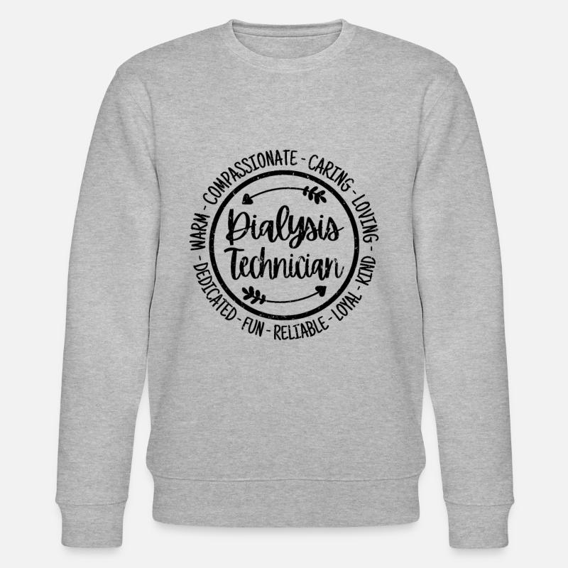 Technicien en dialyse - Sweat bio CHANGER Stanley/Stella Unisexe - gris chiné