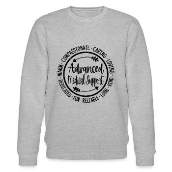 Erweiterter medizinischer Support-Assistent - Stanley/Stella Unisex Bio-Sweatshirt CHANGER  - Grau meliert - Vorne - Nik (191cm) & Marisol (170cm)
