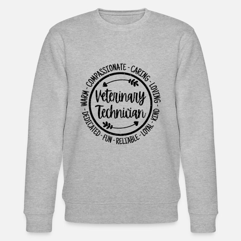 Veterinary Technician - Stanley/Stella CHANGER Unisex Organic Sweatshirt - heather grey