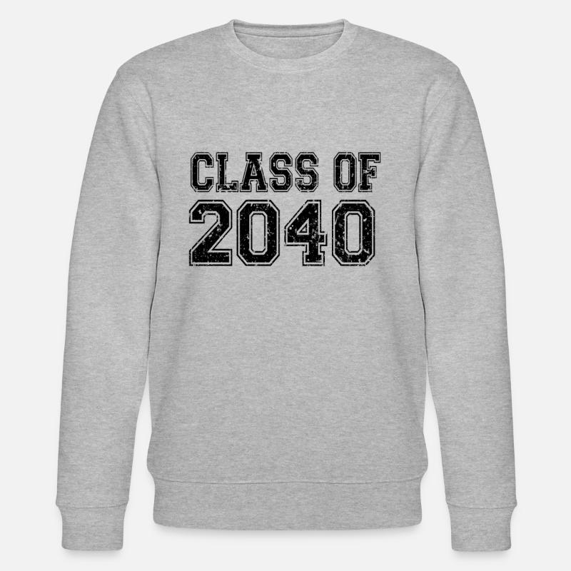 Klasse von 2040 - Stanley/Stella Unisex Bio-Sweatshirt CHANGER  - Grau meliert