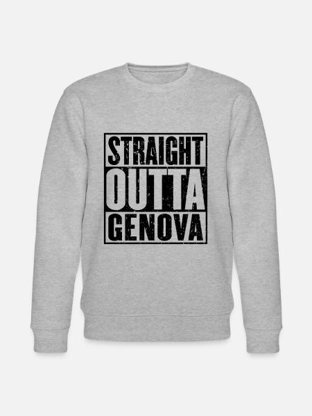 Gerade Outta Genova - Stanley/Stella Unisex Bio-Sweatshirt CHANGER - Grau meliert