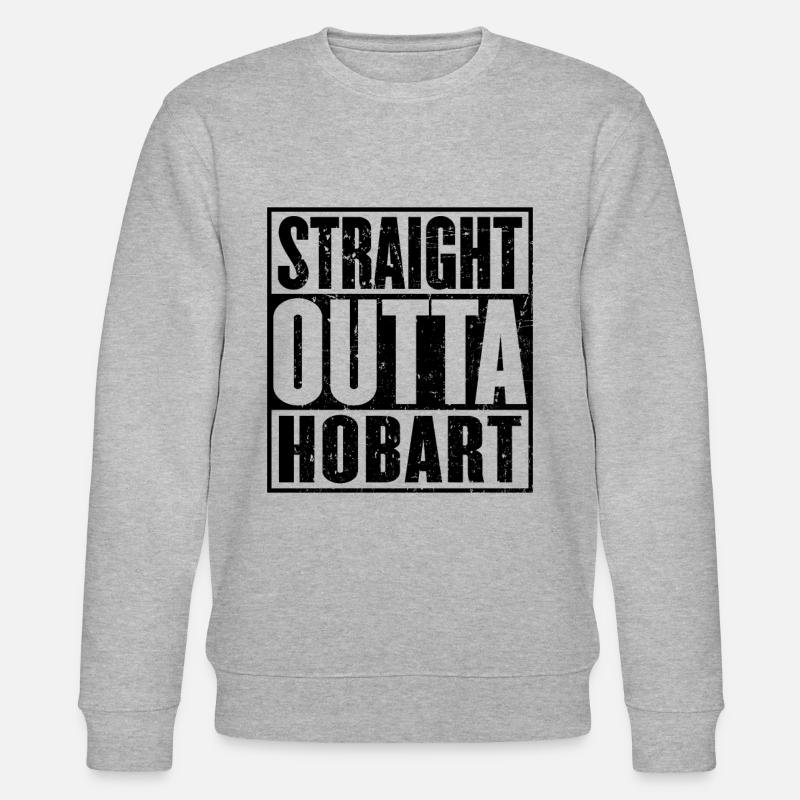 Gerade Outta Hobart - Stanley/Stella Unisex Bio-Sweatshirt CHANGER  - Grau meliert