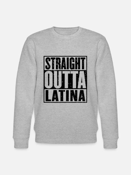 Gerade Outta Latina - Stanley/Stella Unisex Bio-Sweatshirt CHANGER - Grau meliert