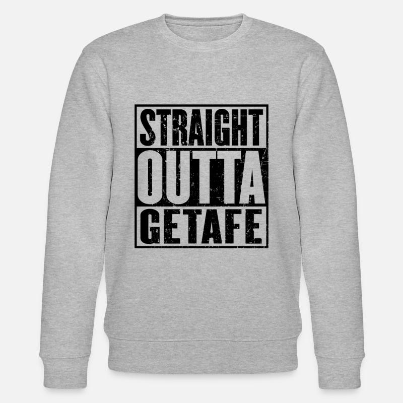 Gerade Outta Getafe - Stanley/Stella Unisex Bio-Sweatshirt CHANGER  - Grau meliert