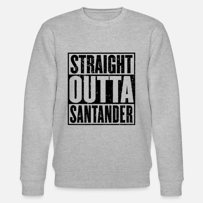 Gerade Outta Santander - Stanley/Stella Unisex Bio-Sweatshirt CHANGER  - Grau meliert