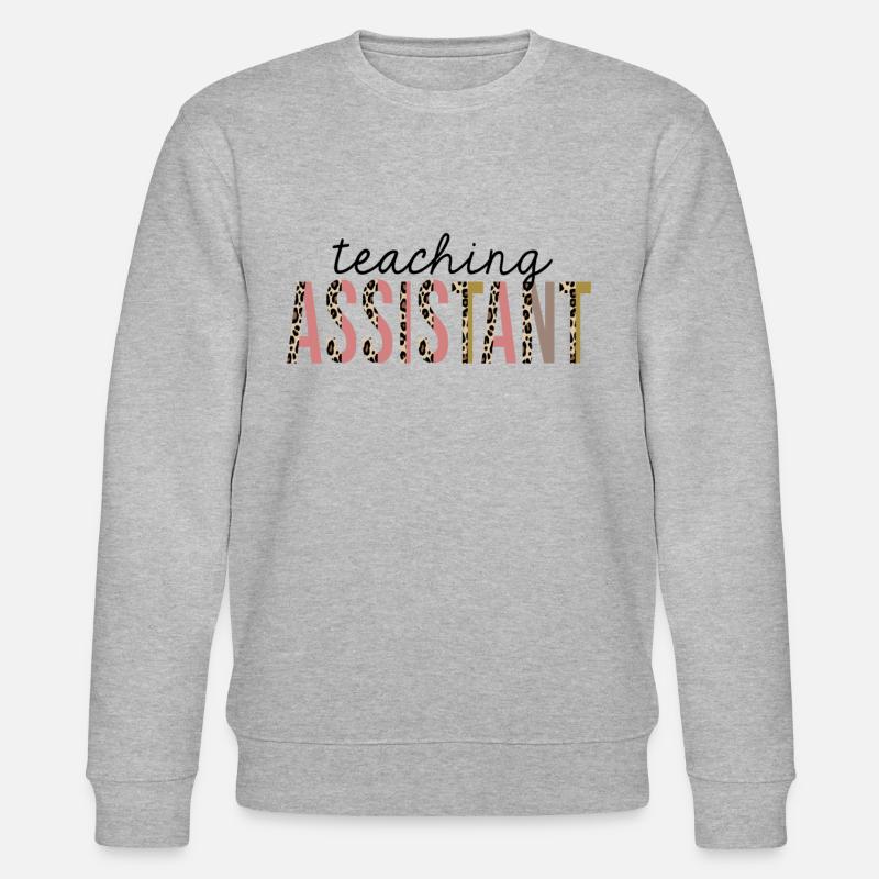 Assistant d’enseignement Leopard Print Funny - Sweat bio CHANGER Stanley/Stella Unisexe - gris chiné