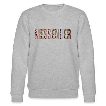Kurier - Stanley/Stella Unisex Bio-Sweatshirt CHANGER  - Grau meliert - Vorne - Nik (191cm) & Marisol (170cm)