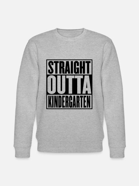 Straight Outta Kindergartenabschluss - Stanley/Stella Unisex Bio-Sweatshirt CHANGER - Grau meliert