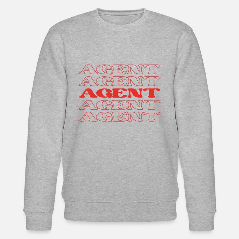 Agent Broker Operative Handler Agentur - Stanley/Stella Unisex Bio-Sweatshirt CHANGER  - Grau meliert