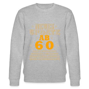 60. Geburtstag - 60 Jahre lustiger Spruch 1964 - Stanley/Stella Unisex Bio-Sweatshirt CHANGER  - Grau meliert - Vorne - Nik (191cm) & Marisol (170cm)