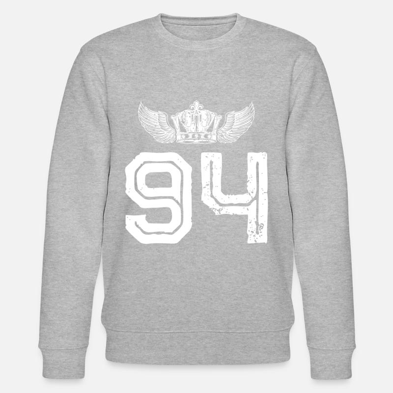 94 Couronne numérique - Sweat bio CHANGER Stanley/Stella Unisexe - gris chiné