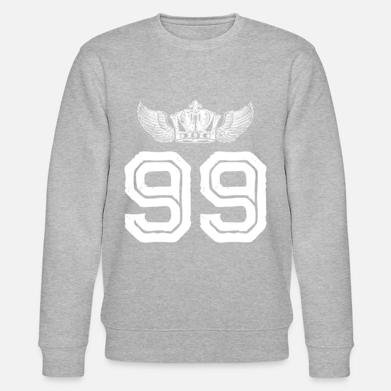 99 Couronne numérique - Sweat bio CHANGER Stanley/Stella Unisexe - gris chiné