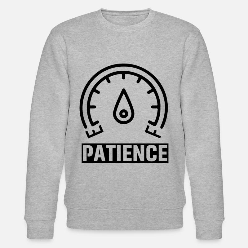 Patience - Stanley/Stella Unisex Bio-Sweatshirt CHANGER  - Grau meliert