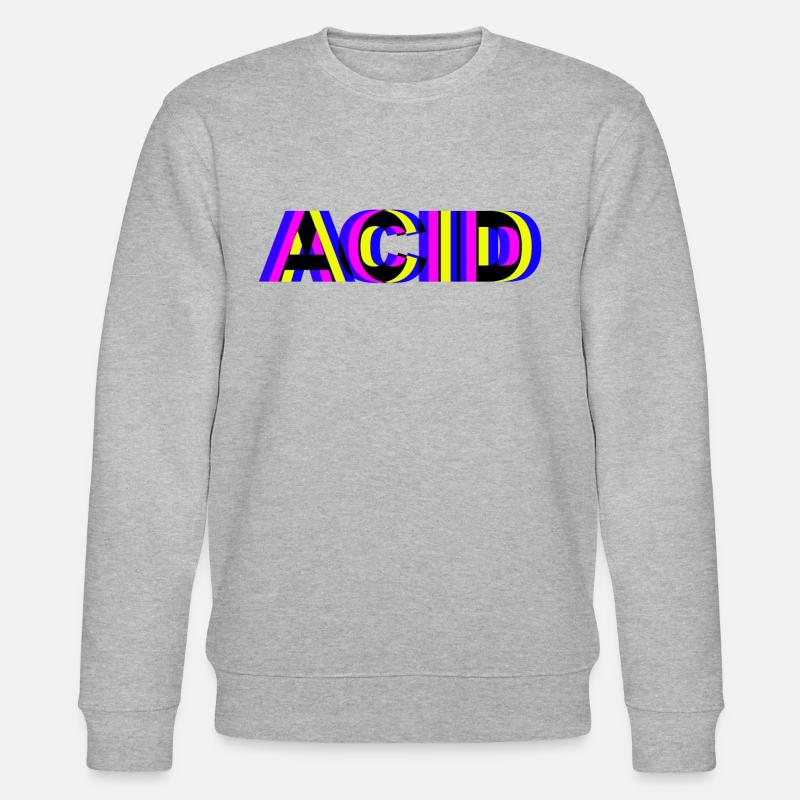 acid house techno - Stanley/Stella Unisex Bio-Sweatshirt CHANGER  - Grau meliert